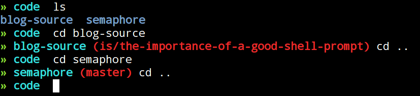 Git branch in the prompt